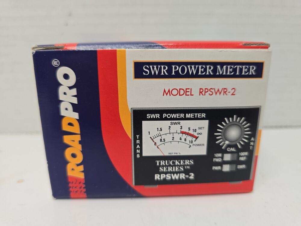 New Road pro, SWR Power Meter/Model RPSWR-2 Truckers Series, With directions